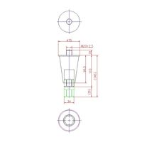ジョー・プリンス竹下 Hー423ーSUSー2 ステンレスアジャスト脚 H=145mm 1044231302 1セット(10個)（直送品）