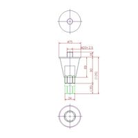 ジョー・プリンス竹下 Hー423ーSUSー3 ステンレスアジャスト脚 H=125mm 1044231303 1セット(10個)（直送品）