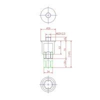 ジョー・プリンス竹下 Hー423ーSUSー4 ステンレスアジャスト脚 H=105mm 1044231304 1セット(20個)（直送品）