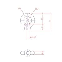 ジョー・プリンス竹下 Hー441ーSUSー3 ステンレス小型アイナット M4 1044412303 1セット(20個)（直送品）