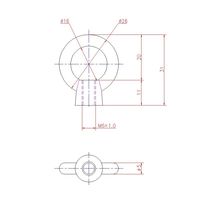 ジョー・プリンス竹下 Hー441ーSUSー1 ステンレス小型アイナット M6 1044412301 1セット(20個)（直送品）