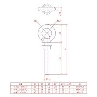 ジョー・プリンス竹下 Hー442ーSUSー2 ステンレスロングアイボルト M8 1044421302 1セット(20個)（直送品）