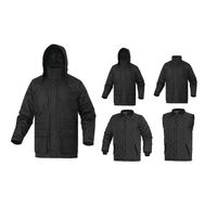 セーフラン安全用品 ISOLA2 5in1防寒ベストジャケット　黒　XLサイズ　1着で5通りの着用 D0073-XL（直送品）