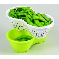 パール金属 ボウル ザル 枝豆の器 食の幸 プラスチック 日本製 362843 1個（直送品）
