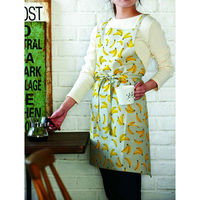 レップ エプロン グレッタ 綿100% バナナ グレー 370285 1個（直送品）