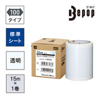 マックス MAX ビーポップ 標準シート 100タイプ 透明 SL-S110CNLトウメイ 1箱（1巻入）