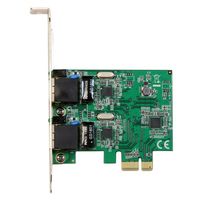 LANカード ギガビットイーサネット×2ポート PCIe NIC ST1000SPEXD4 1個 Startech.com