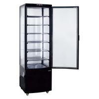 【軒先渡し】レマコム 4面ガラス冷蔵ショーケース　238リットルタイプ　R4G-238SLB　1台（直送品）