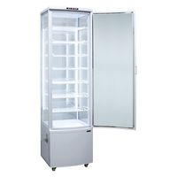 【軒先渡し】レマコム 4面ガラス冷蔵ショーケース　288リットルタイプ　R4G-288SLW　1台（直送品）