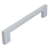 New Hikari (ニューヒカリ） 角型取手　120mm マットホワイト SH-KT120W 清水 20個（直送品）