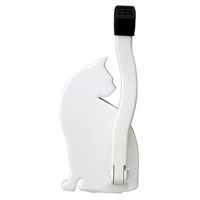 旭電機化成 ドアストッパー 猫 6.3cmX10.2cmX23.2cm AKS-05WH 1個（直送品）