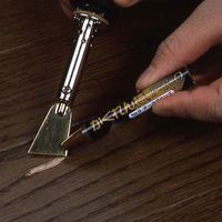 建築の友 かくれん棒プロ単色 ミディアムブラウンオーク 6g AH-05 1セット(2本:1本×2個)（直送品）