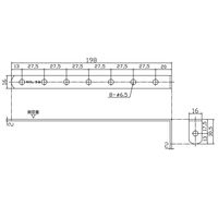 和気産業 取付用 補助金具ステイ BSー659 NO59 クローム BS-659 1セット(2個)（直送品）