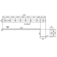 和気産業 取付用 補助金具ステイ BSー662 NO62 クローム BS-662 1セット(2個)（直送品）