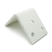 和気産業 巾広アングル BYー032 40MM シロ 1セット(3個)（直送品）