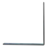 山口安製作所 長穴ワイド隅金 Yー036 300MM ユニクロ 1セット(2個)（直送品）