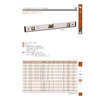 新潟精機 アルミ水平器マグネット無し ALSー600 1台（直送品）