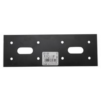 和気産業 黒巾広プレート長穴 60×180mm BY-59 1セット(2枚)（直送品）