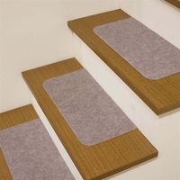 和気産業 敷くだけ簡単 洗える階段カーペット ベージュ 45×22mm 15枚 WK001 1セット(15枚)（直送品）