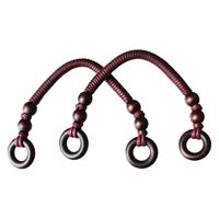 植村 INAZUMA ワックスコード持ち手 ワイン 38cm 2本1組入 BM3851-21 1セット(3組)（直送品）