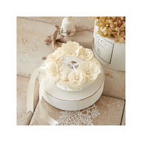 ハマナカ ウェディングキット Juno (ジュノー) レースのお花のピロー H431-155 1セット(3個)（直送品）