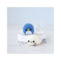 ハマナカ フェルト羊毛キット アクレーヌ マルからつくるキット あざらし&ペンギン H441-415　Designed by 大古ようこ（直送品）