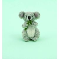 ハマナカ フェルト羊毛でつくるほのぼの動物 コアラ H441-570 1セット(3個)（直送品）