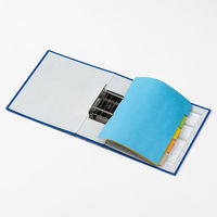 ライオン事務器 パイプ式Fリユース No.783RU ブルー 10982 1冊