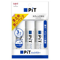 トンボ鉛筆 スティックのり ピットハイパワーN(中) 3個パック HCA-321 1パック(3本)