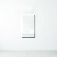 永井興産 細枠ウォールミラー（60×90）BR（ブラウン）幅600×奥行23×高さ900mm　NK-26BR 1台（直送品）