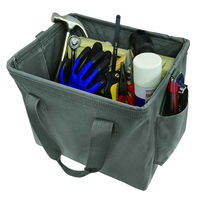 ヤマショウ スクエア型折りたたみツールバック 330×260mm ダークグレー YTB-001DGY 1個（直送品）