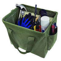 ヤマショウ スクエア型折りたたみツールバック 330×260mm オリーブグリーン YTB-001OG 1個（直送品）