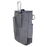 ヤマショウ カラビナ付ウエストツールポーチ ベルトループ式ポケット型 腰袋 DGY YTB-003DGY 1個