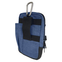 ヤマショウ カラビナ付ウエストツールポーチ ベルトループ式 両サイドファスナー NV YTB-008NV 1個（直送品）