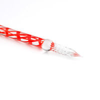 筆記具 HERBIN（エルバン） ガラスペン　らせん レッド 1本（直送品）