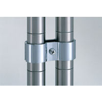 【軒先渡し】エレクター　ベーシックシリーズ　ポールクランプ  クローム　BPOK2　2個入（直送品）