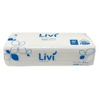 ペーパータオル Livi（リビィ）レギュラー 中判 パルプ100% PEFC認証紙 シングル200枚入 1セット（1個×10）ユニバーサル・ペーパー