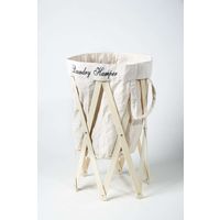 アンファンス ランドリーバスケット Laundry Hamper 折りたたみ ナチュラル×アイボリー 315623 1個（直送品）