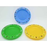 オーエスケー 皿 アウトドア プラスチック 小皿 3枚入 きかんしゃトーマス 14cm 317228 1個（直送品）