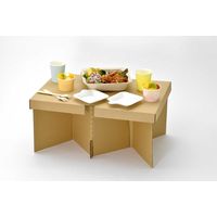 アートナップ レジャー テーブル 折りたたみ 使い捨て ダンボールテーブル 326794 1個