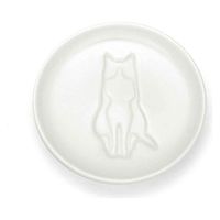 アルタ 醤油皿 9cm ネコ 皿 食器 和食器 磁器 ねこ 猫 すわる 345183 1個（直送品）