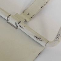 azi-azi トイレットペーパーホルダー メタルトイレットペーパーホルダー アイアン アンティーク ホワイト 347339 1個（直送品）