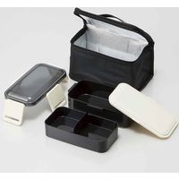 スケーター 弁当箱 2段 850ml 抗菌 保冷バッグ付き ふわっと 375363 1個（直送品）