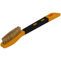 コンヨ スクレパー付 グリップブラシ ハンディー型 豚毛 29666 1本（直送品）