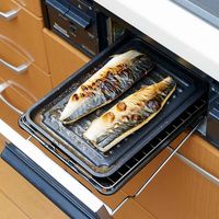 アイメディア 魚焼きトレー グリル専用 ワイド マーブル加工 グリルのお手入れ簡単魚焼きトレー 337548 1個（直送品）