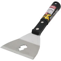 コンヨ 厚刃スクレパー 平型 曲 接ぎ柄 100mm 14658 1本