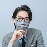 メディコムジャパン メガネが曇りにくいカラーマスク(グレー) JMK200698 1箱(40枚入)