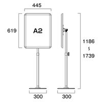 常磐精工 フリーアングルパネルスタンド150 A2 FAPAS150-A2 1台（直送品）