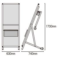 常磐精工 サポートサインニューストレッチャーホワイトボード SPS-NTANKA-WB 1台（直送品）