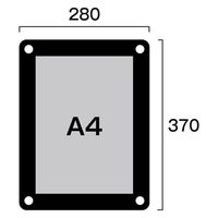常磐精工 ウォールメイキャップブラックA4 WTB-A4 1台（直送品）